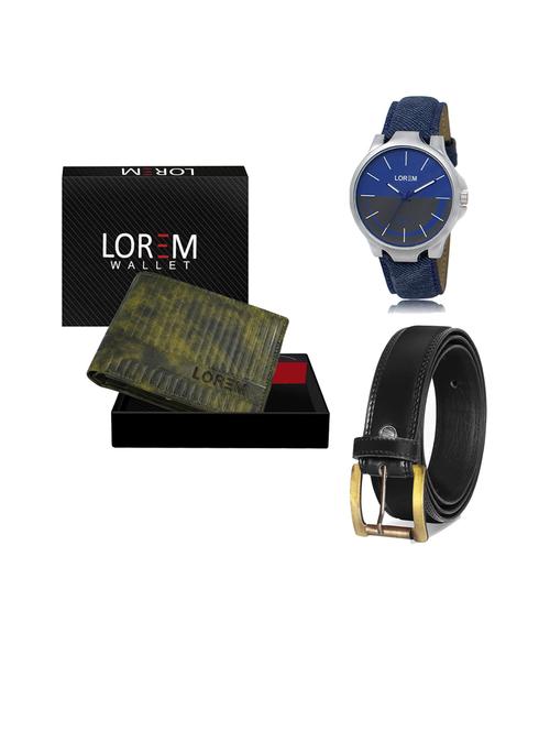 belt, wallet & watch gift combo - 19446489 - Very Small Image - 1