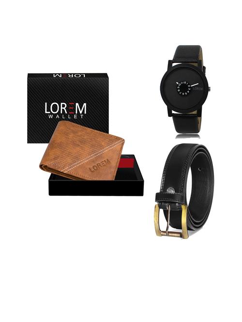belt, wallet & watch gift combo - 19446537 - Very Small Image - 1