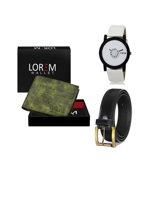 belt, wallet & watch gift combo - 19446566 - Very Small Image - 1