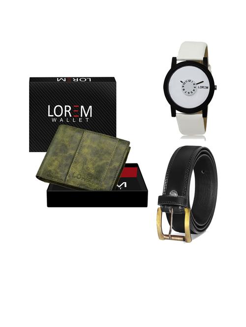 belt, wallet & watch gift combo - 19446567 - Very Small Image - 1