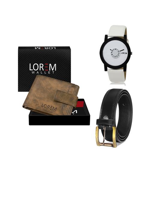 belt, wallet & watch gift combo - 19446572 - Very Small Image - 1