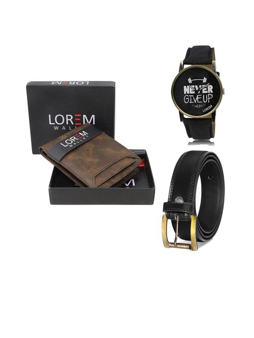 belt, wallet & watch gift combo - 19446599 - Very Small Image - 1