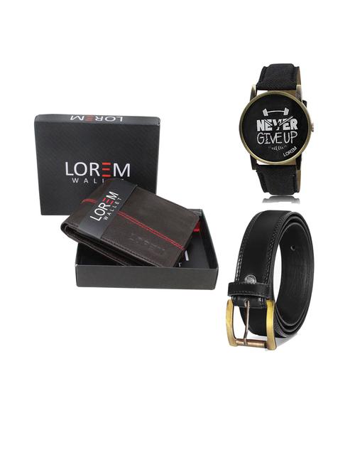 belt, wallet & watch gift combo - 19446601 - Very Small Image - 1