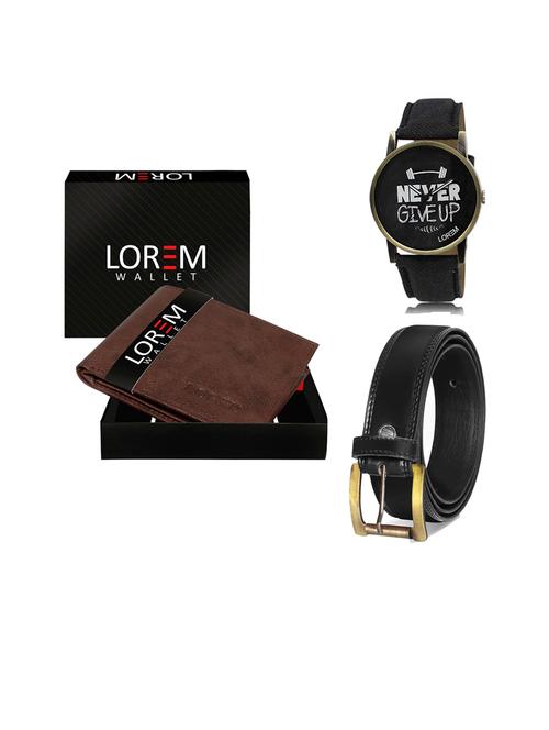 belt, wallet & watch gift combo - 19446606 - Very Small Image - 1