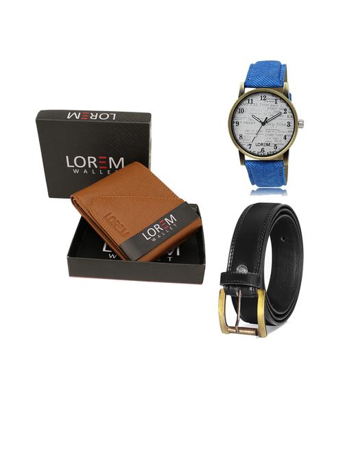 belt, wallet & watch gift combo - 19446641 - Very Small Image - 1