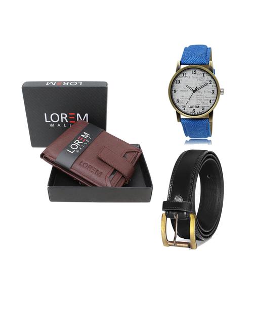 belt, wallet & watch gift combo - 19446648 - Very Small Image - 1