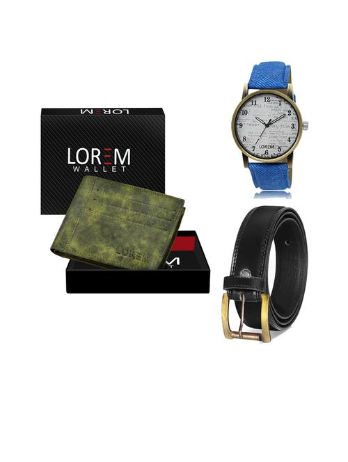 belt, wallet & watch gift combo - 19446656 - Very Small Image - 1