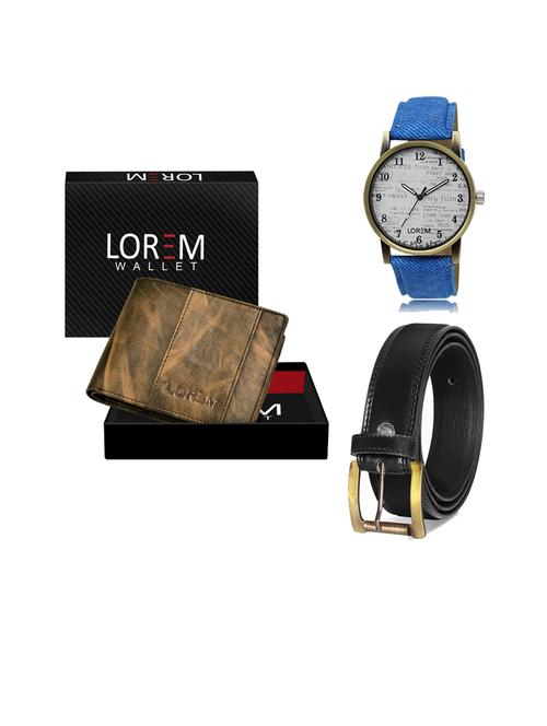 belt, wallet & watch gift combo - 19446659 - Very Small Image - 1