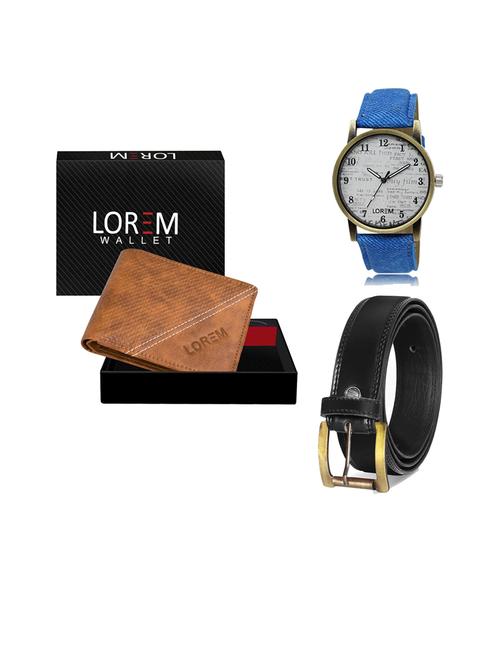 belt, wallet & watch gift combo - 19446672 - Very Small Image - 1