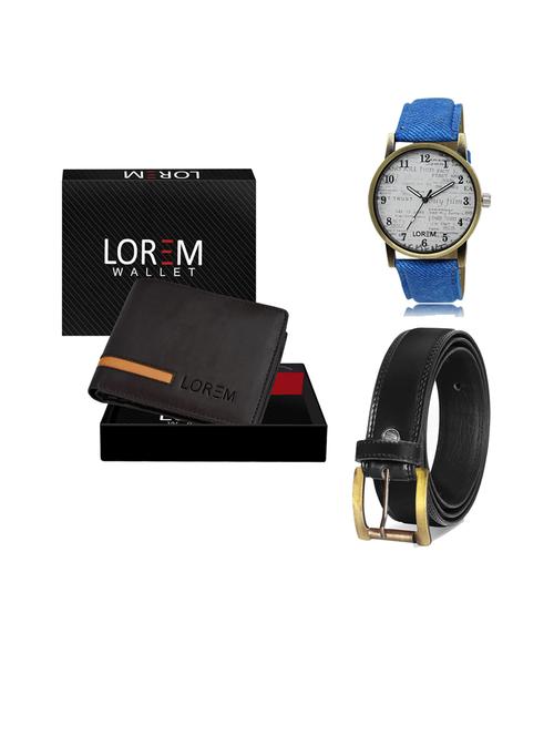 belt, wallet & watch gift combo - 19446682 - Very Small Image - 1