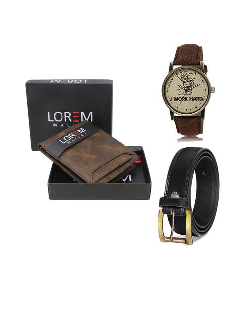 belt, wallet & watch gift combo - 19446689 - Very Small Image - 1