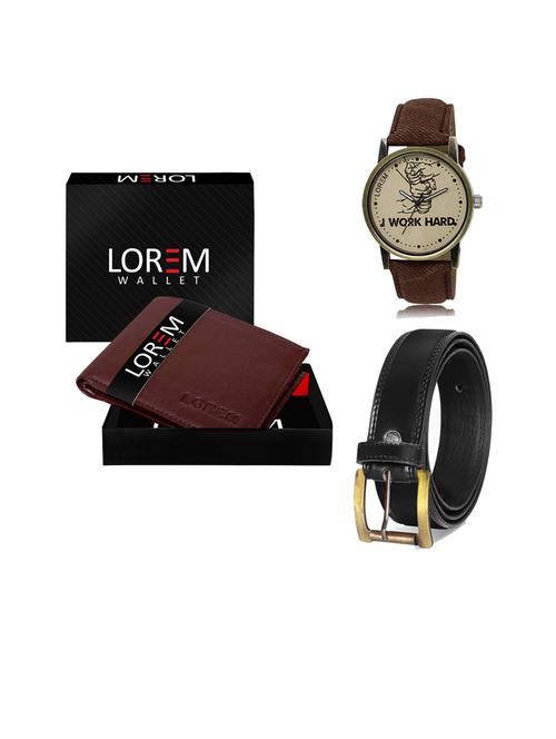 belt, wallet & watch gift combo - 19446698 - Very Small Image - 1