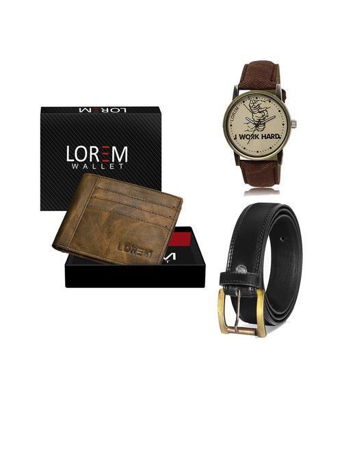 belt, wallet & watch gift combo - 19446703 - Very Small Image - 1