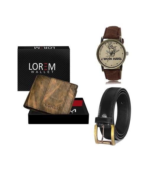 belt, wallet & watch gift combo - 19446704 - Very Small Image - 1
