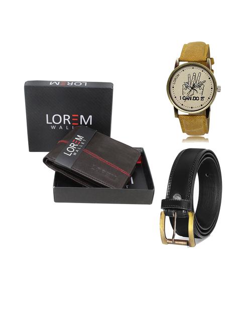 belt, wallet & watch gift combo - 19446736 - Very Small Image - 1