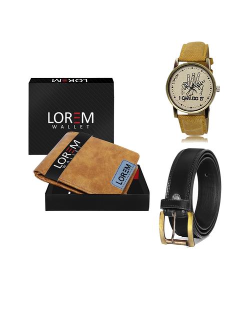 belt, wallet & watch gift combo - 19446740 - Very Small Image - 1