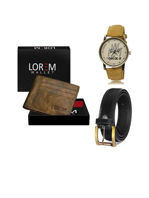 belt, wallet & watch gift combo - 19446748 - Very Small Image - 1