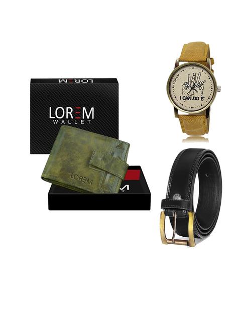 belt, wallet & watch gift combo - 19446751 - Very Small Image - 1