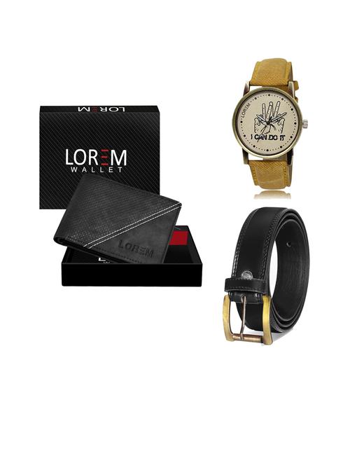 belt, wallet & watch gift combo - 19446764 - Very Small Image - 1