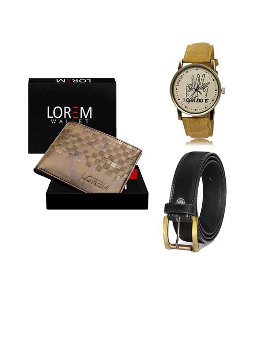 belt, wallet & watch gift combo - 19446765 - Very Small Image - 1
