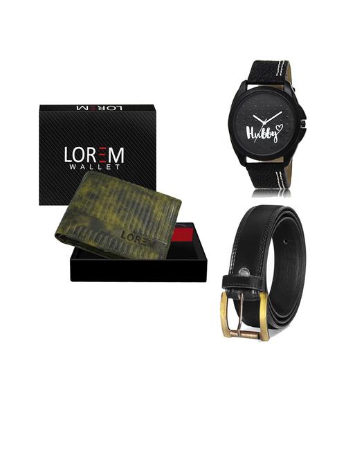 belt, wallet & watch gift combo - 19446804 - Very Small Image - 1
