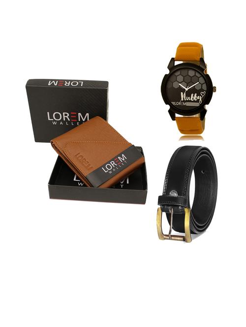 belt, wallet & watch gift combo - 19446821 - Very Small Image - 1