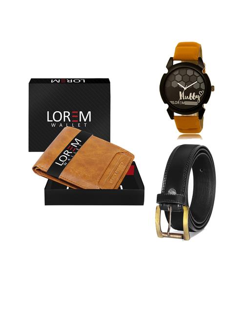 belt, wallet & watch gift combo - 19446825 - Very Small Image - 1