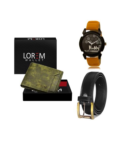 belt, wallet & watch gift combo - 19446835 - Very Small Image - 1
