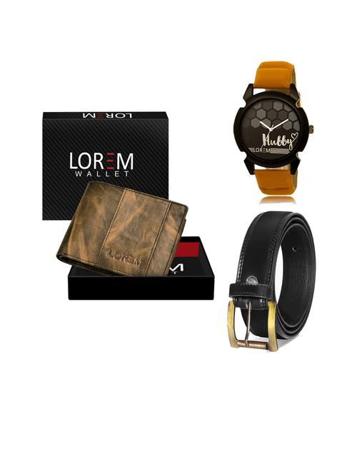 belt, wallet & watch gift combo - 19446839 - Very Small Image - 1