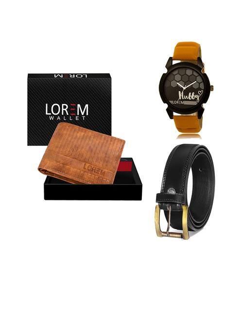 belt, wallet & watch gift combo - 19446848 - Very Small Image - 1