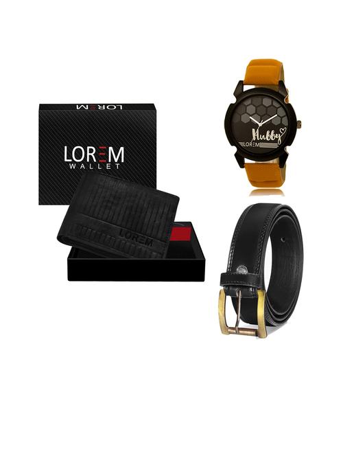belt, wallet & watch gift combo - 19446850 - Very Small Image - 1