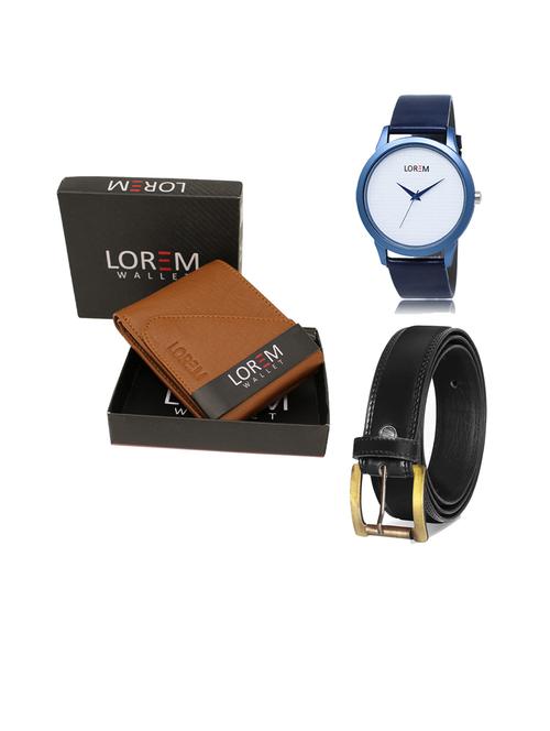 belt, wallet & watch gift combo - 19446866 - Very Small Image - 1
