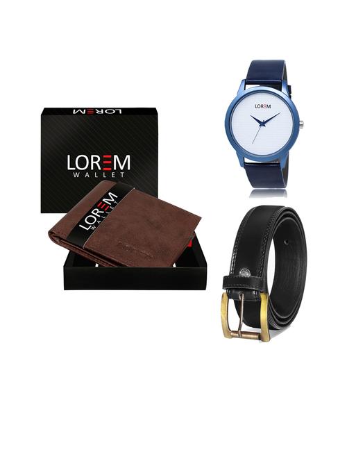 belt, wallet & watch gift combo - 19446876 - Very Small Image - 1