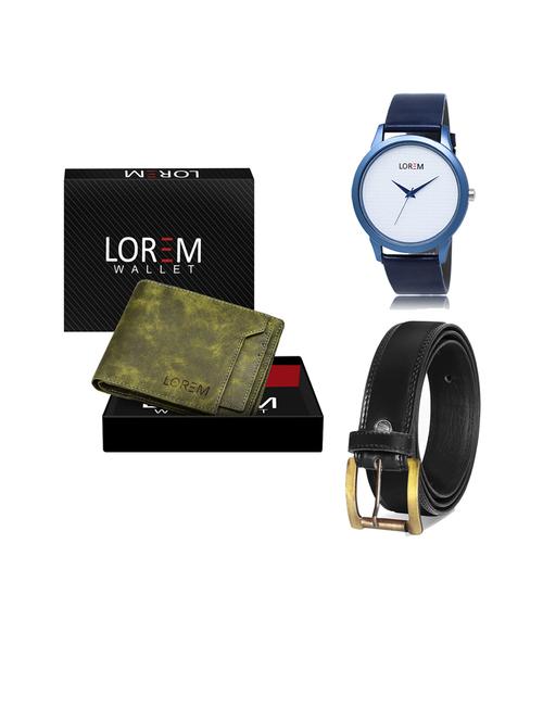 belt, wallet & watch gift combo - 19446880 - Very Small Image - 1