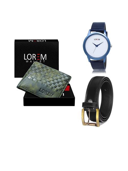 belt, wallet & watch gift combo - 19446902 - Very Small Image - 1