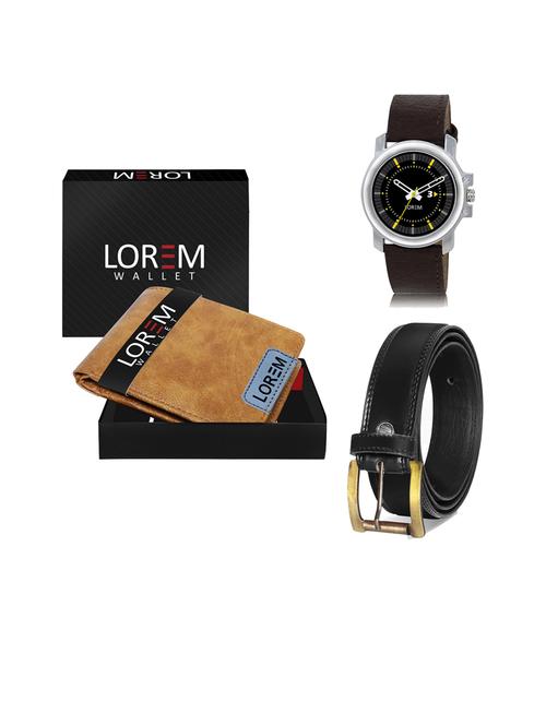 belt, wallet & watch gift combo - 19446920 - Very Small Image - 1