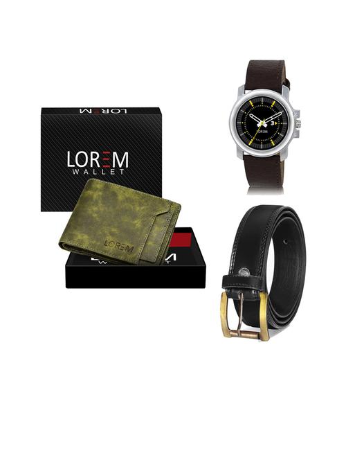 belt, wallet & watch gift combo - 19446925 - Very Small Image - 1
