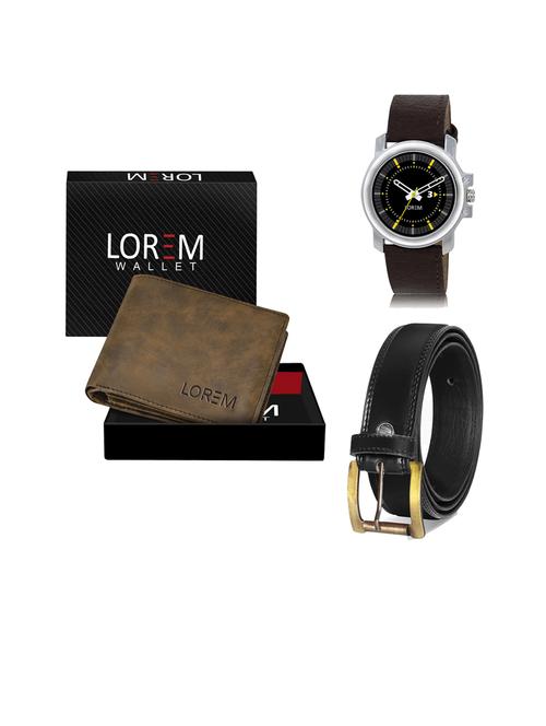 belt, wallet & watch gift combo - 19446934 - Very Small Image - 1