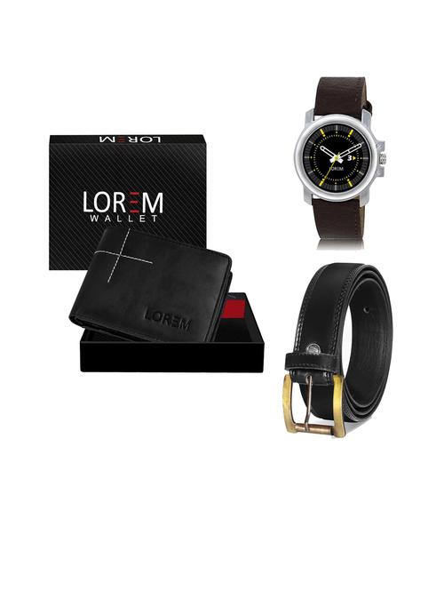 belt, wallet & watch gift combo - 19446949 - Very Small Image - 1