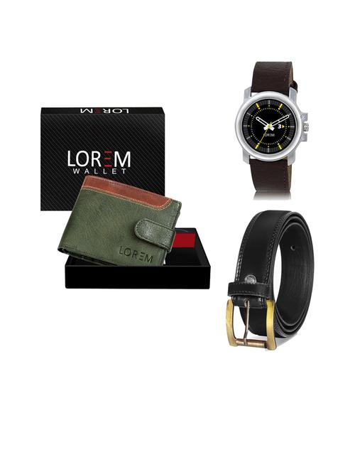 belt, wallet & watch gift combo - 19446955 - Very Small Image - 1