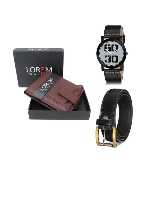 belt, wallet & watch gift combo - 19446963 - Very Small Image - 1