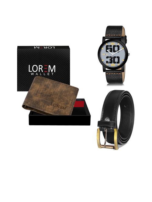 belt, wallet & watch gift combo - 19446982 - Very Small Image - 1