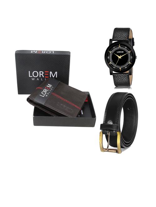 belt, wallet & watch gift combo - 19447006 - Very Small Image - 1