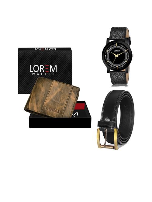 belt, wallet & watch gift combo - 19447019 - Very Small Image - 1