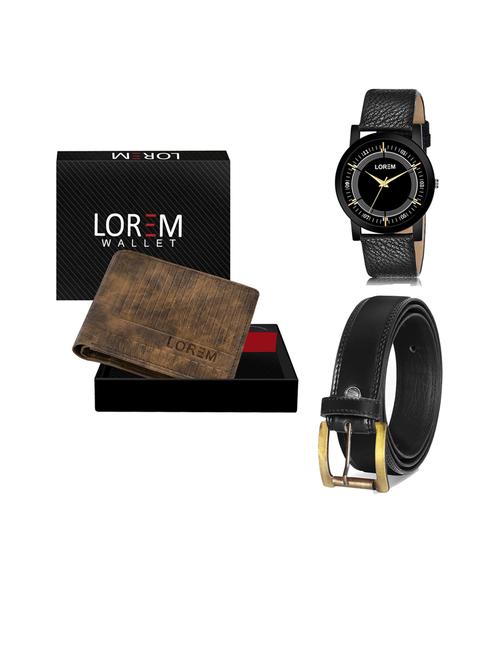 belt, wallet & watch gift combo - 19447027 - Very Small Image - 1
