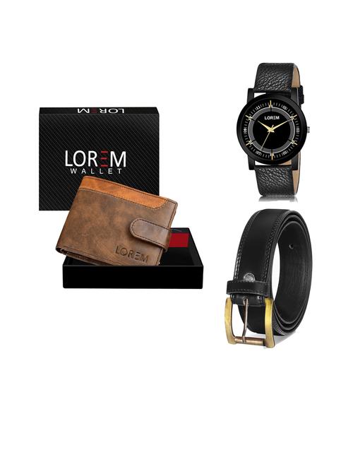 belt, wallet & watch gift combo - 19447043 - Very Small Image - 1