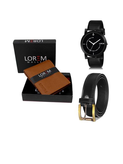 belt, wallet & watch gift combo - 19447047 - Very Small Image - 1