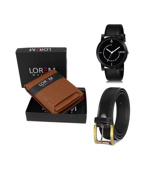 belt, wallet & watch gift combo - 19447048 - Very Small Image - 1