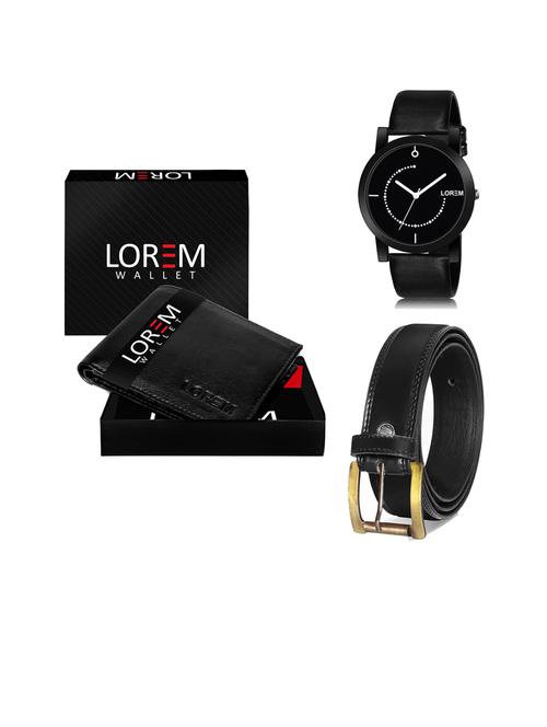 belt, wallet & watch gift combo - 19447059 - Very Small Image - 1