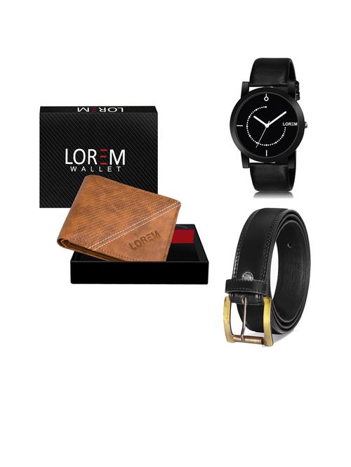 belt, wallet & watch gift combo - 19447077 - Very Small Image - 1